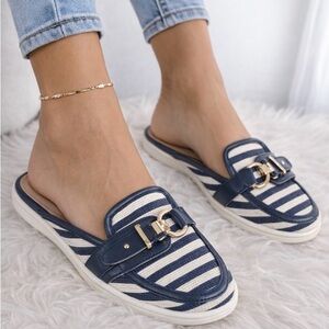 Lands’ End Buckle Strip Mule